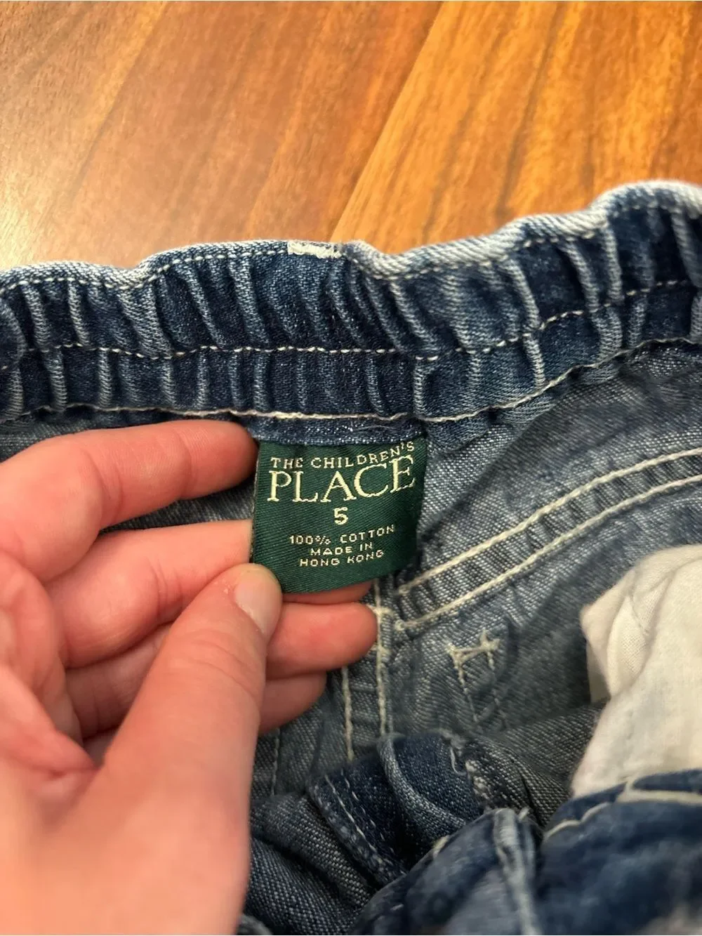 Children’s Place Vintage/y2k denim embroidered floral shorts